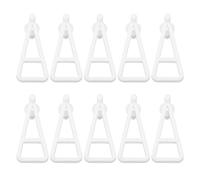 BIUDECO Soportes para Estantes de Gabinete Grandes Blancos, Soportes de Montaje en Estante Invisibles de Plástico, 10 Piezas para Divisores y Organización en Armarios y Cocinas