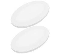 BIUDECO Tablero de dibujo ovalado sobre lienzo blanco de algodón y placa de fibra 2 piezas para pintura DIY y artistas creativos