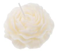 BIUDECO Vela Estilo Rústico y Artístico Aromática sin Humo Forma de Peonía de Color Claro, Cera Perfumada para Ambiente Festivo Adecuado para Festivales y Decoración