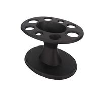 Biwwubik 1 Porta Cepillos, Soporte para Cepillo de Pelo Redondo y Peines, Estante de Exhibición Negro, Soporte para Cepillo de Peluquería, Accesorios
