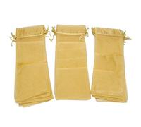 Biwwubik Embalaje Bolsa de Vino de Organza, Bolsa de Regalo de Botella de Transparente, de Vino con Vestido de Navidad (, 30 Unidades)