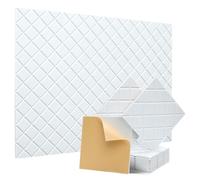Biwwubik Paquete de 12 Paneles Acústicos con Autoadhesivos, Paneles de Espuma A Prueba de Sonido de 12x12x0,4 Pulgadas, Baldosas Absorbentes de Sonido para Blancas