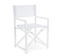Silla de director Taylor blanca