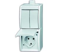 BJ APWG, combinación oceánica. 2601/5/20EW-54-503, enchufe Schuko, color blanco alpino (serie)