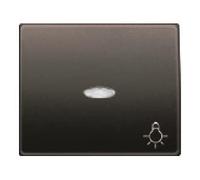 Bjc mega - Tecla pulsador luz serie mega marron samoa
