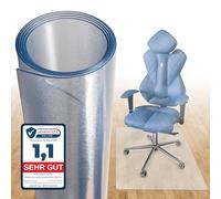 Björn&Schiller Protector de Suelo de 100 x 120 cm, Protector de Escritorio, Transparente, Antideslizante, para Silla de Oficina, Grosor de 1,5 mm (Transparente)