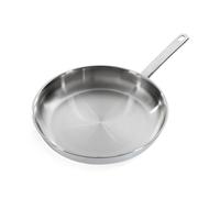 BK Bright Sartén de Inducción de Acero Inoxidable 30 cm, Exterior Pulido, Mango Fría, Cocina Profesional, Inducción, Apto para horno hasta 230°C, Utensilios Metálicos, Lavavajillas, Plata