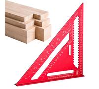 Bkljkf escuadra de viga, escuadra de metal | Regla de ángulo recto del triángulo | Regla triangular multifuncional, herramienta de diseño de viga portátil para hombres