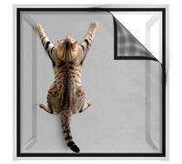 BKSAI Mosquitera Ventana Resistente Gatos, Mosquitera Recortable sin Taladrar Reforzada Red Ventana Protección Gatos, Resistente a Arañazos, 130 * 150cm Malla para Ventana Anticaída Mascotas