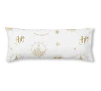 BL BELUM Funda de almohada Harry Potter, Funda de almohada 100% algodón modelo Hogwarts Gold Christmas de 105 cm. 65x65