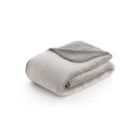 BL Belum Manta Reversible Sedalina y Sherpa Natural 150x200 Cm Anthracite