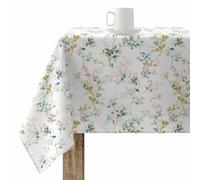 BL BELUM | Mantel Antimanchas Tacto Tela Impermeable Color Multicolor Modelo Floral 120-247 - Fabricado en España (140x140 cm)