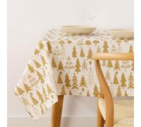 BL BELUM | Mantel Navidad 100x140 Antimanchas Impermeable Tacto Extrasuave Diseño Navideño - Mantel de Navidad Hecho en España Acabado Premium y Durabilidad
