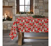 BL Belum | Mantel Navidad 100x140 cm 100% algodón resinado Antimanchas (Tacto no plastificado) Modelo Cagatió 1