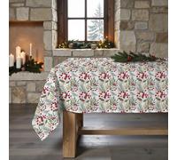 BL Belum Mantel Navidad 300x140 cm 100% algodón resinado Antimanchas (Tacto no plastificado) Modelo Merry Christmas 58