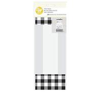 Black and White Buffalo Plaid Cello Treat Bags - 9.5 x 4 x 2in. - 20/Pack (1 Pack)