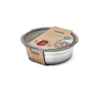 BLACK + BLUM Tazón de almuerzo - Recipientes reutilizables para preparación de comidas para picnic y campamento - Caja de almacenamiento de alimentos de acero inoxidable para microondas con tapa a