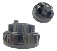Black- CL100-CL200 - Tapa de repuesto para clorador, ideal para alimentador de saneamiento de piscina, PVC resistente con tapa de cubierta de sellado de junta de goma (C)