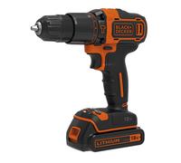 BLACK&DECKER 5596X183 - Atornillador percutor BDCHD18KB-QW