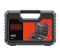 BLACK+DECKER A7218 Kit de 53 Piezas para atornillar con Atornillador de carraca