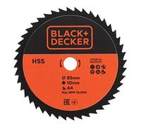 Black & Decker Disco para mini sierra circular A7526-XJ HSS 85x10 mm 44 dientes para metal y madera