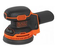 BLACK+DECKER - Amoladora excéntrica AKU 18V 125 mm, sin batería ni cargador BDCROS18N-XJ