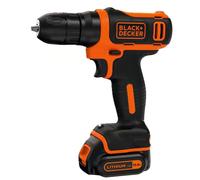 BLACK+DECKER BDCD12 Taladro atornillador a batería 10.8 V litio 26Nm (incluye batería litio 10.8 V 1.5 Ah)