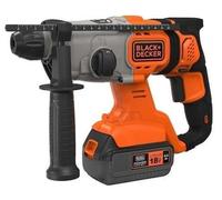 BLACK+DECKER BCD900M1K: Taladro percutor SDS-plus inalámbrico de 18V y 4Ah con batería de iones de litio