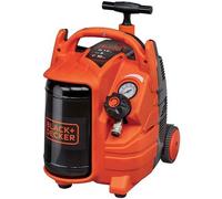 Black & Decker BD 195/5 MY T - Compresor de aire eléctrico portátil monofásico, sin aceite - Motor 1.5 HP - 5 L