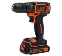 BLACK+DECKER BDCDC18-QW - Taladro atornillador 18V, incluye 1 bateria litio 1.5Ah
