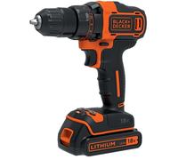 Black & Decker Taladro atornillador BDCDD186K-QW 18 V, 1,5 Ah Li-ion con cargador