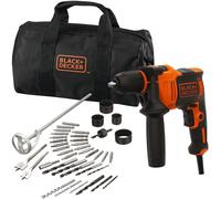 Black & Decker BEH710SA40, Taladro con mango tipo pistola, , Naranja, 1,3 cm, 2800 rpm, 2,5 cm, 1,3 cm