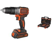 BLACK+DECKER Taladro percutor sin escobillas BL188KB-QW 18V, 2 baterías 1,5Ah, cargador