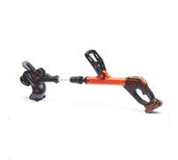 BLACK+DECKER - Cortacésped de hilo AKU 18V, 28 cm de alcance, 1x batería 2,0 Ah Li-ion, cargador STC1820EPC-QW
