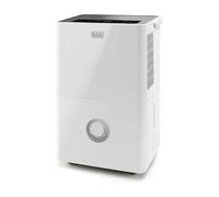 BLACK+DECKER - Deshumidificador y purificador de aire BXDH20E | 20L/día | HEPA13 | Secado de ropa | 2 velocidades | 400W | Depósito 4 litros | Programable 24h | Ruedas | 40m2 | Blanco