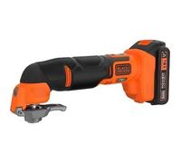 Black + Decker Herramienta multiusos de litio BDCOS18D1K-QW de 18 V - 20 accesorios - con batería y cargador