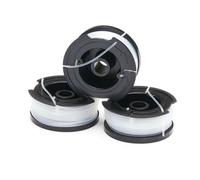 Black & Decker Bobinas de repuesto A6485-XJ - Pack 3, nylon transparente 10 m, Ø1,6 mm