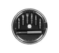 Black+Decker Juego 7 Puntas para Atornillar con Adaptador Magnético - Puntas Phillips PH 1/2/3 mm y Planas SL 4/6/7.2 mm (3 de 25 mm)