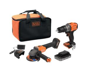 BLACK+DECKER - juego de 5 herramientas AKU, baterías y cargador BCK24E1SB-QW