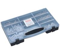 Black & Decker – Juego de clavos, tacos y tornillos, 560 piezas, tacos Fischer, caja surtida