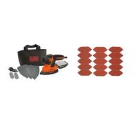 BLACK+DECKER KA2000 Lijadora de Detalles 120 W 230 V + STANLEY STA32477-XJ - 15 Lijas para punta de detalles Grano Surtido. 5 x G120, 5 x G180, 5 x G240.