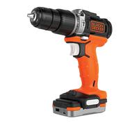 Black+Decker Kit Taladro Percutor 12V con Batería de Litio 1,5Ah