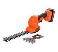 Black & Decker Kit tijera cortacésped y arreglasetos BCSS18D1 18V 2Ah Li, 60min, 840 g, con cargador