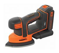 Black & Decker Lijadora de detalle Mouse 18V – batería litio 1,5 Ah, 12.000 rpm, bolsa y accesorio