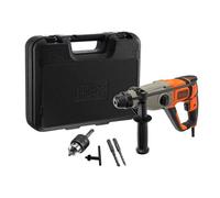 BLACK+DECKER - Martillo combinado 800 W, con accesorios BEHS02K-QS