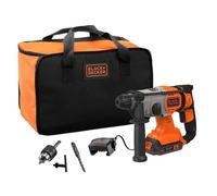 BLACK+DECKER - Martillo combinado AKU 18V, 1 batería 2,0 Ah Li-Ion, cargador BCD900D1S-QW