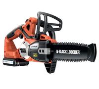 Black & Decker Electrosierra GKC1820L20-QW – 2x Batería 18V 2Ah (una gratis) – Espada 35 cm