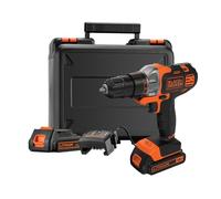Black & Decker Taladro atornillador multifunción MT218KB-QW 18V 2 baterías 1,5 Ah Li-Ion cargador