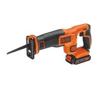 Black & Decker Sierra sable inalámbrica BDCR18E1-QW 18V – 1 batería 2,5 Ah Li-Ion y cargador