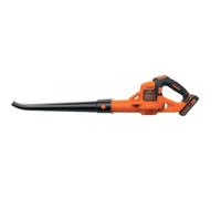 BLACK+DECKER - Soplador de hojas a batería 18V, 1 batería 2,0 Ah Li-Ion, cargador GWC1820PC-QW